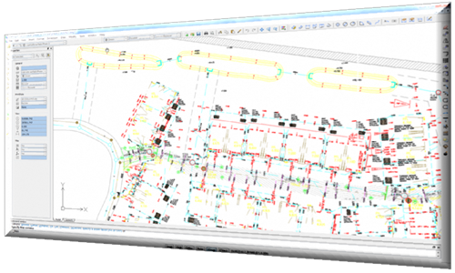 Drawing open in CAD software